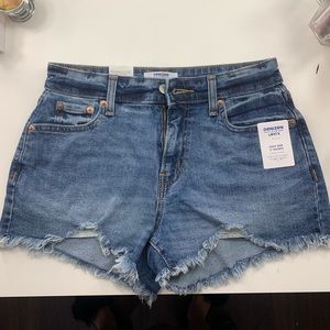 Levis high rise shorts
